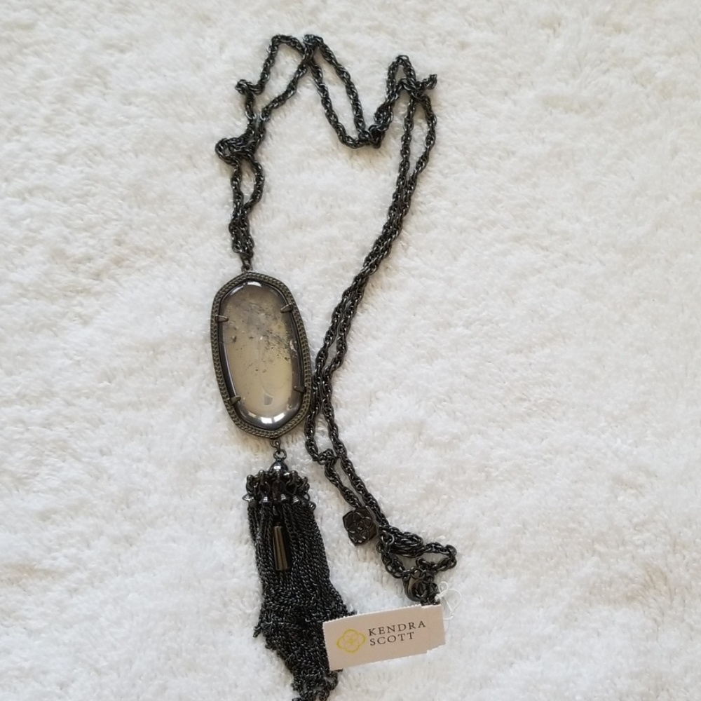 Kendra Scott Rayne necklace in gray